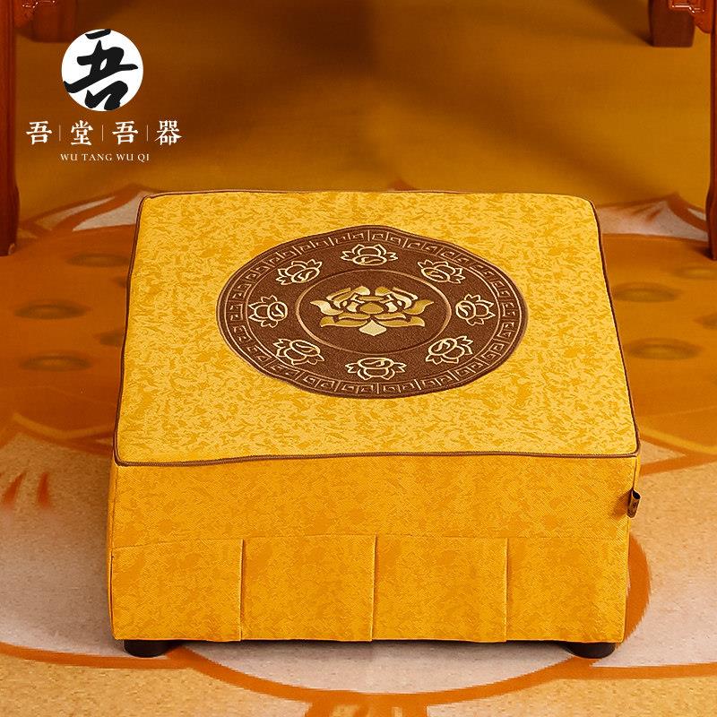 闽顺棉跪椅 家用佛堂吉祥花拜椅 寺庙拜佛垫拜凳磕头跪垫加厚拜垫