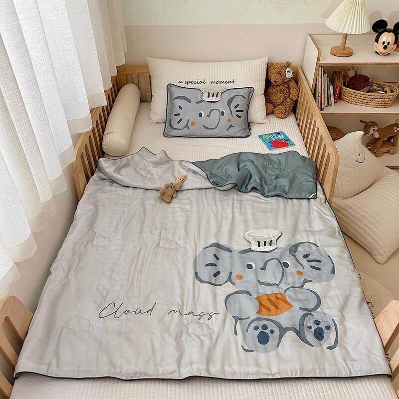 可爱小象儿童A类60s天丝被子薄款幼儿园婴儿凉感冰丝空调被夏凉被