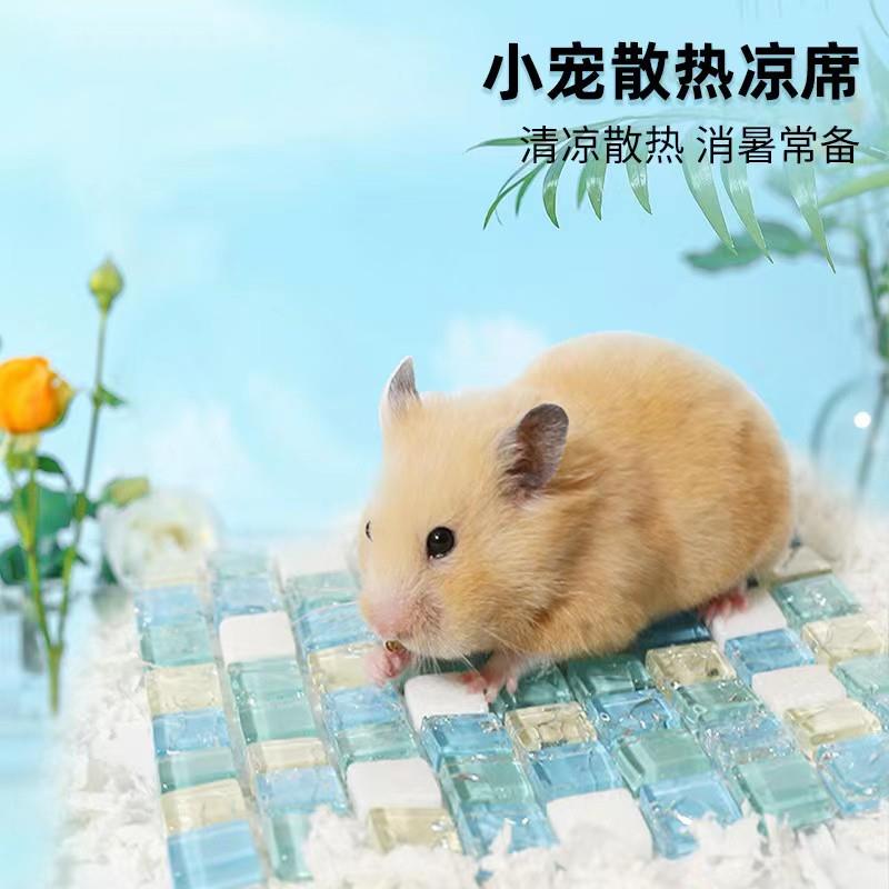 仓鼠降温板金丝熊散热板夏日陶瓷窝垫子冰床解暑屋兔子荷兰猪凉席