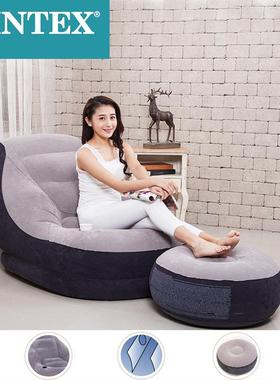 IN可TE68564X气沙发懒人榻榻米沙发椅折叠户充外休闲沙发床充IJD