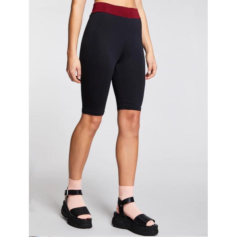 waist cycling shorts elastic shorts yoga high Contrast slim