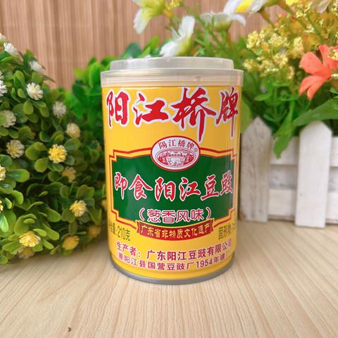 阳江豆豉阳江桥牌即食豆豉葱香风味210g豆鼓酱拌饭拌面酱阳江特产