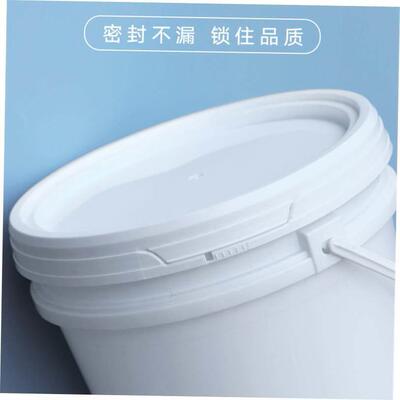 Plastic bucket small white bucket container industrial gland