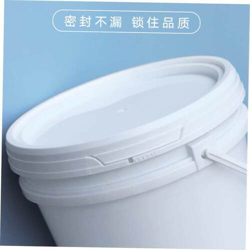Plastic bucket small white bucket container industrial gland