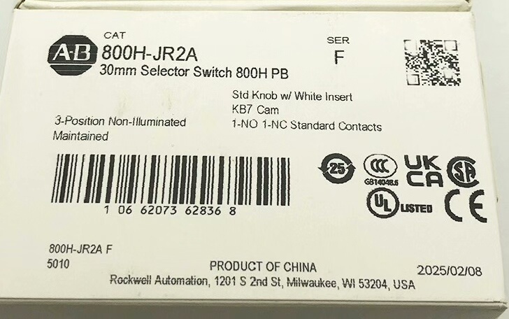 800H-JR2A 全新原装正品 标价