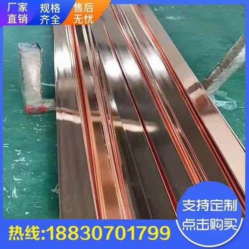 铜包钢扁钢 防雷镀铜扁钢 铜覆钢扁铁镀铜扁铁铜覆钢扁钢接地器材
