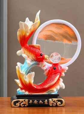 新风格流沙画装饰品客厅入口酒柜电视柜家新的中国风乔迁开幕