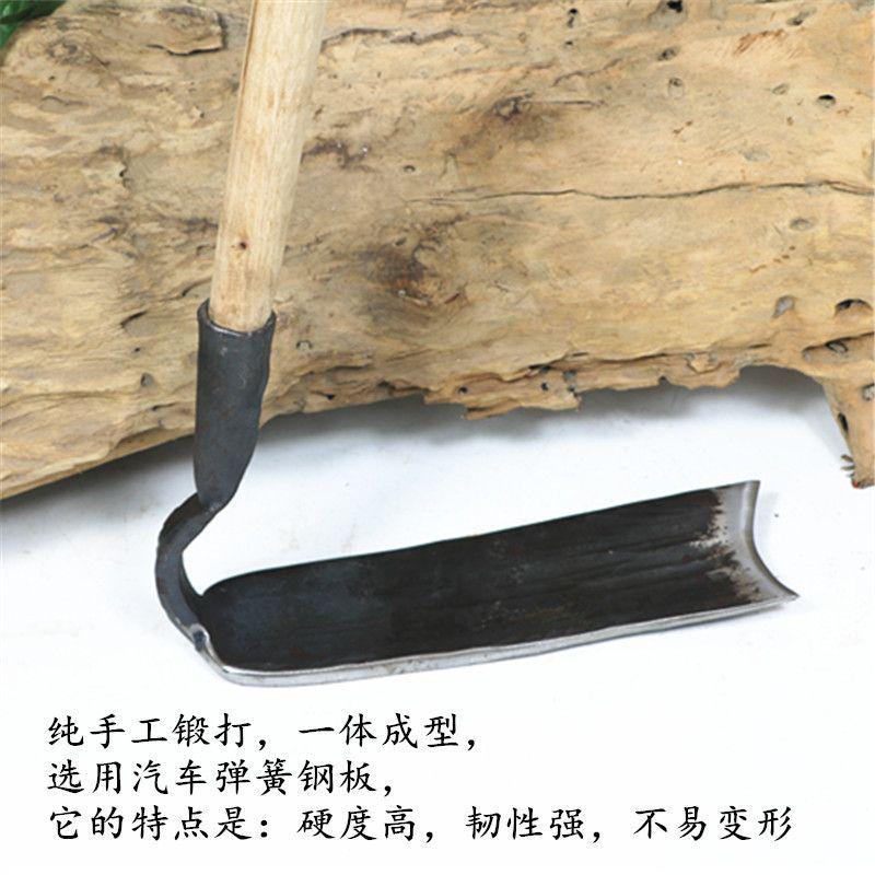 精品大条锄农用种菜全钢锄头户外开山挖笋大锄除草翻地松土农具高