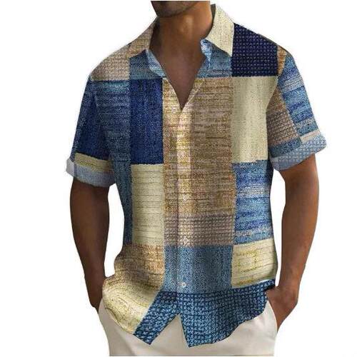 Hawaiian Shirt Short Sleeve Button Front Shirt Design