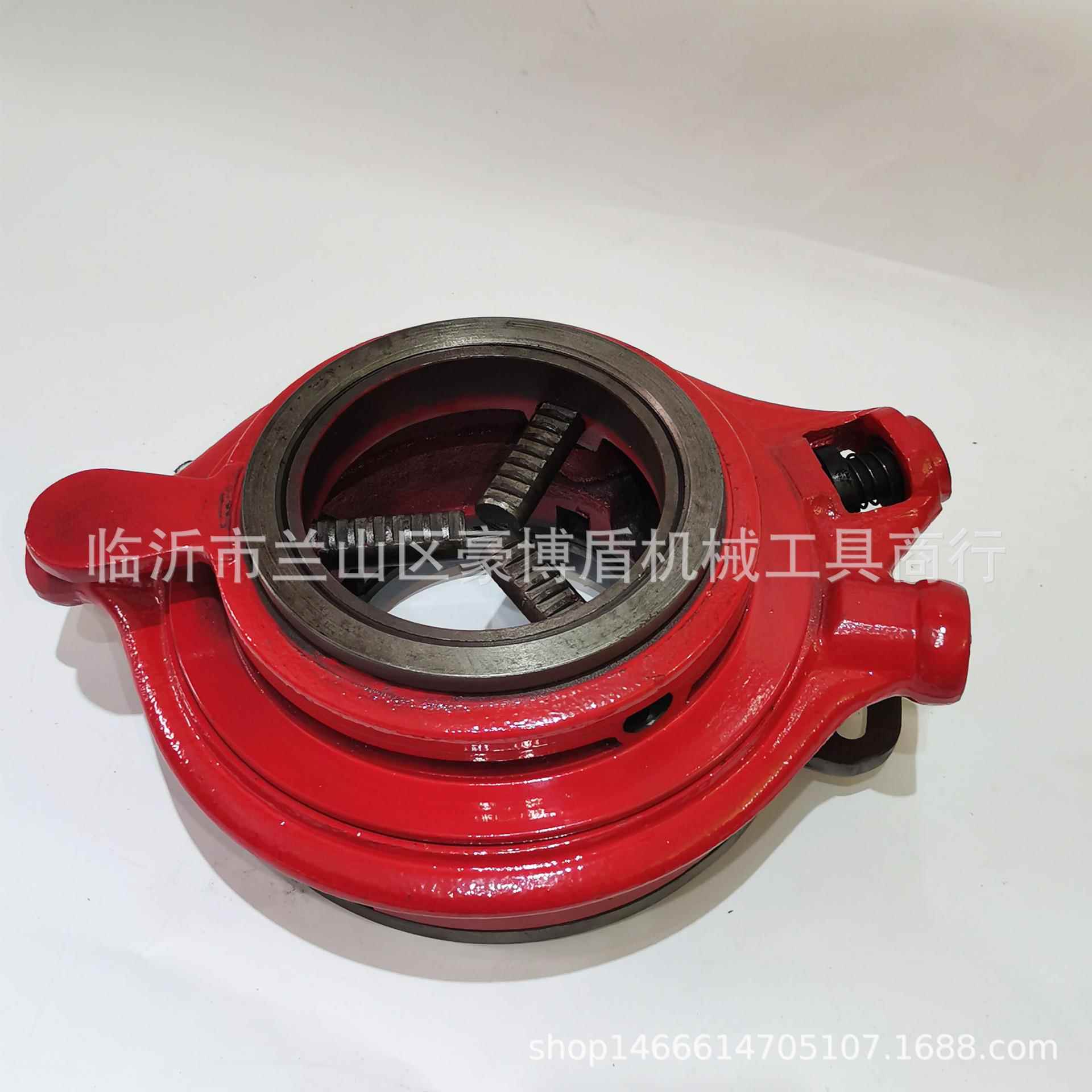 重117饺板4寸手动手套丝机水暖动工维修工具镀型锌管手无品牌/胶