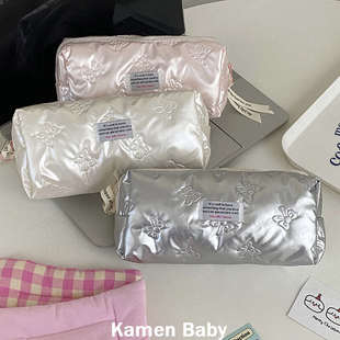 韩国ins风笔袋女生防水耐脏高颜值大容量文具袋小学生铅笔盒可爱