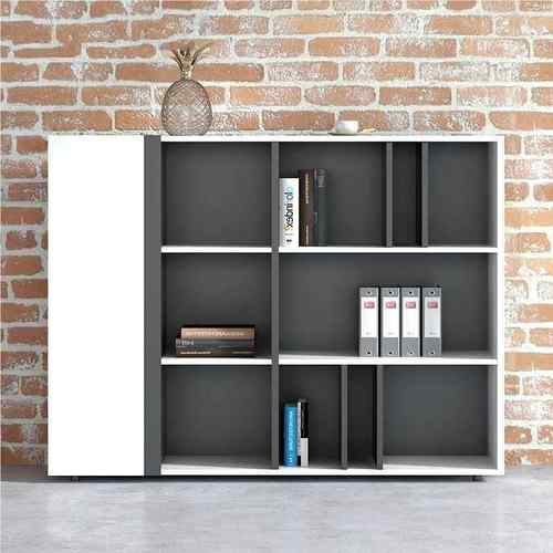 办公室文柜件MEKIA-R4柜储办物柜公柜木质隔断矮书柜资料柜档案柜