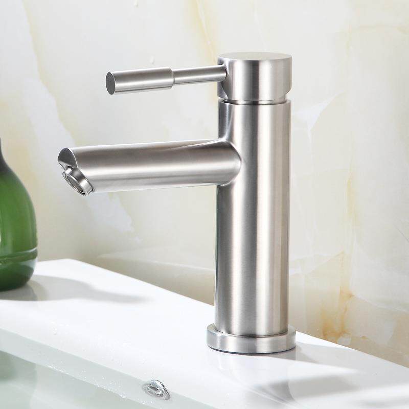 新款直销直嘴玻璃盆304不锈钢面盆冷热水龙头洗手盆龙头洁具卫浴