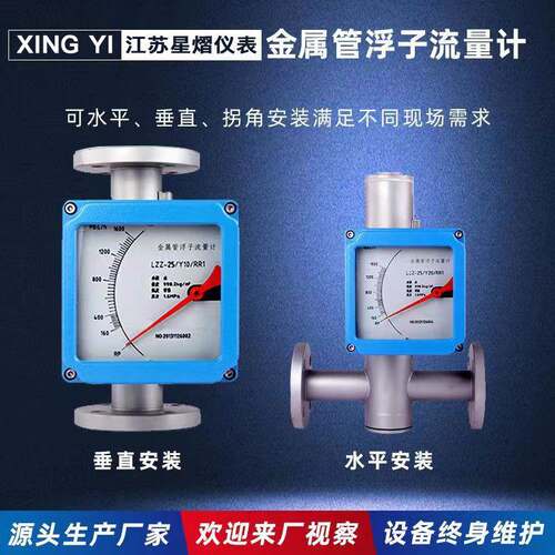 LZ金属管浮子流量计甲醇氨水氮气氧气氯气衬四氟转子液体DN25 32