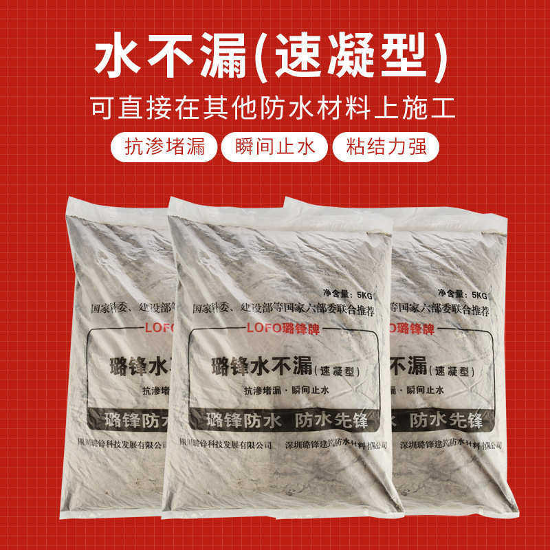 璐锋牌速凝水不漏，堵漏王，快干水泥，瞬间止水堵漏加固防漏