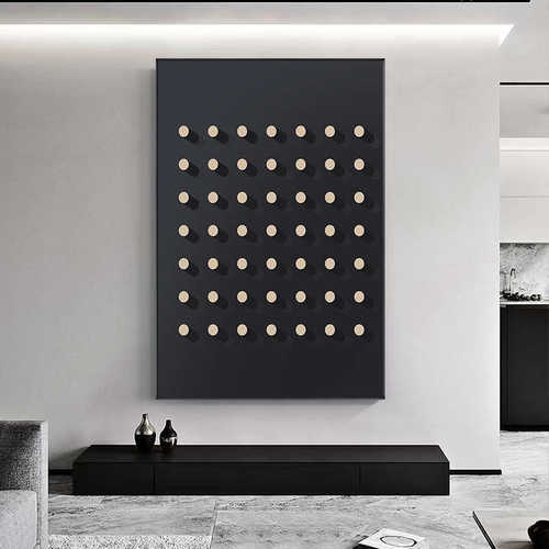 几何抽象装饰画现代简约挂画轻奢高级落地画客厅玄关餐厅卧室壁画