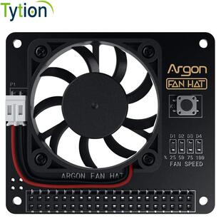 树莓派4B 3B+氩气冷却风扇帽模块扩展板智能温控调速开关控制
