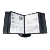 20页旋转文件架架面a翻页展示架4壁挂式 文件夹办公资料宣桌传架