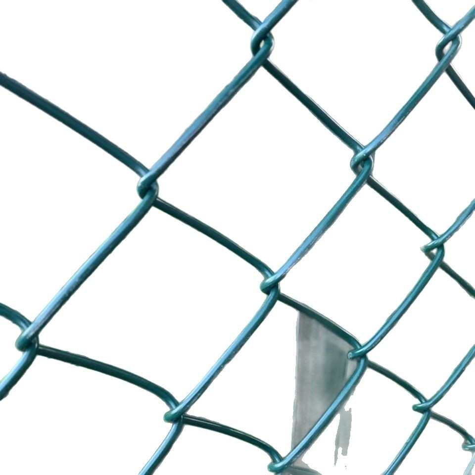 包塑勾花网菱形养鸡防护网绿色家用网围栏养狗铁丝网塑料网格加粗