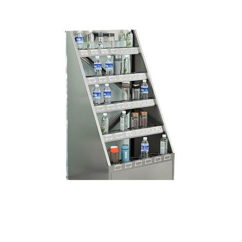 不锈钢水杯架车间员工水杯放置处多格放置架多层收纳架子免打孔