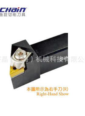 台湾益诠 数控外圆/外径车刀杆 ETJNR/L-2525M16A 主偏角93°