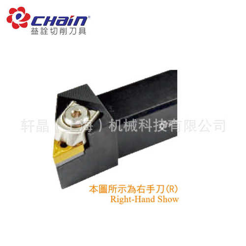 台湾益诠 数控外圆/外径车刀杆 ETJNR/L-2525M16A 主偏角93°