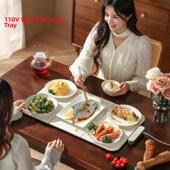 110V暖菜板拼接折叠热菜板饭菜保温板家用多功能出口台湾小家电