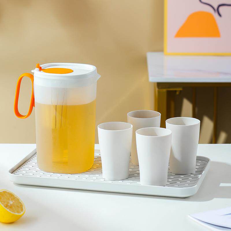 夏季冰箱塑料冷水壶套装水果茶壶家用耐高温凉水壶大容量泡茶杯