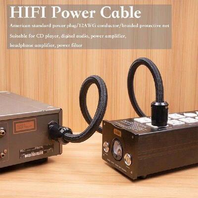 12AWG Hi-End Hifi Audio Universal AC Power Cable Power Cord