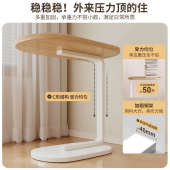 床边桌卧室床头置物架移动懒人实木家用小茶几可升降翻转小桌子