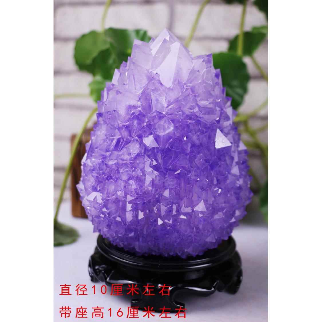 正品古明矾晶体奇石工艺品家居博架摆设客厅教师节办公摆室物生日