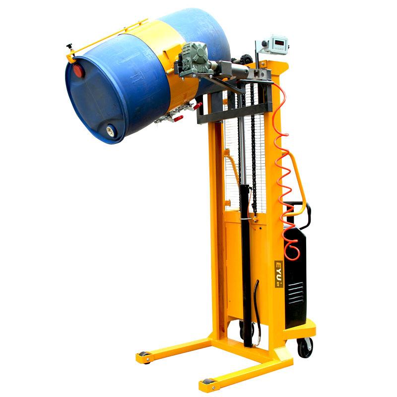 YL500A-1倒桶电子秤电动旋转油桶秤自带称重式倒料车称重抱桶车