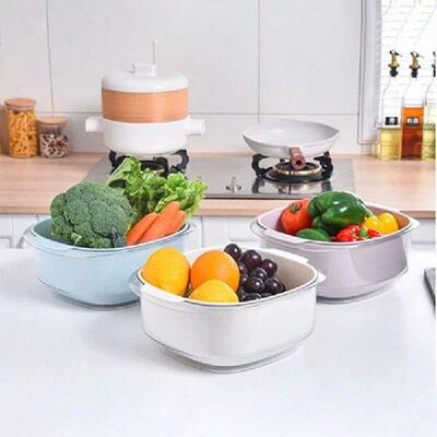 LUDA Multi-Functional Double-Layer Plastic Drainage Basin