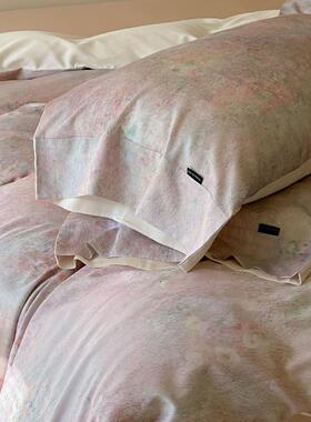 夏季ali-0021床上四件套冰凉感裸睡天丝丝四棉件套高通端意式风南