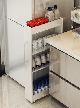 A9LUES1cm厨房推拉夹缝置物架落浴地隐式缝隙推车卧室藏超极窄室3