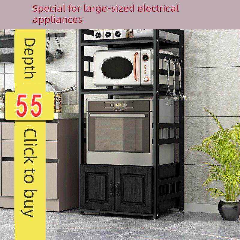 深55大型厨房储物架嵌入式洗碗机消毒柜微波炉集成储物架