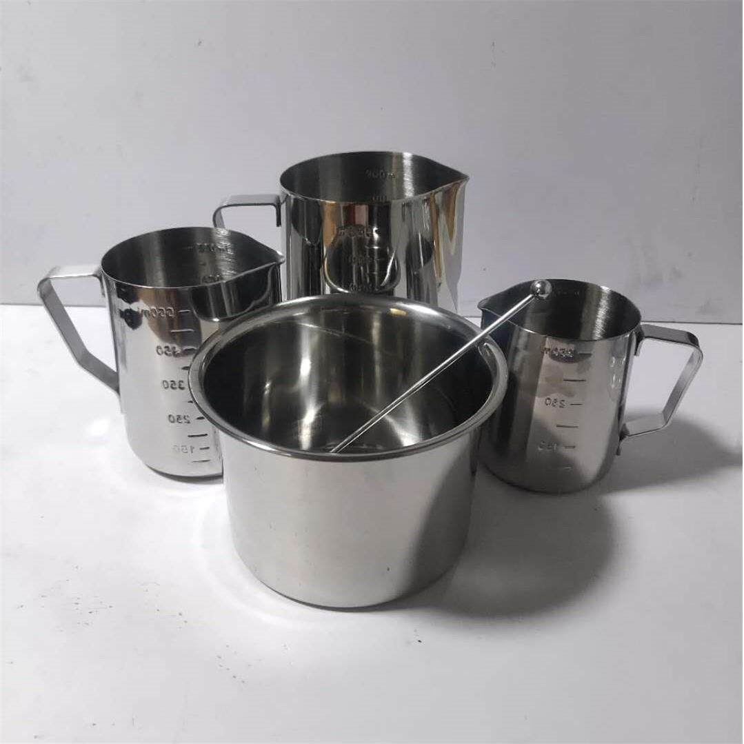 diy蜡烛制作工具 大豆蜡香薰蜡烛化蜡锅 不锈钢带刻度量杯融蜡锅