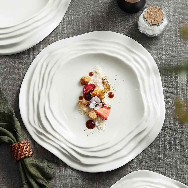 中式异形西个性凉菜盘陶瓷境意菜特色酒OFB店餐具定餐牛排意面盘