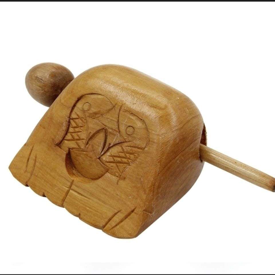 法器$拜佛樟木木雕乐器木鱼具实木敲击静心原木香樟佛