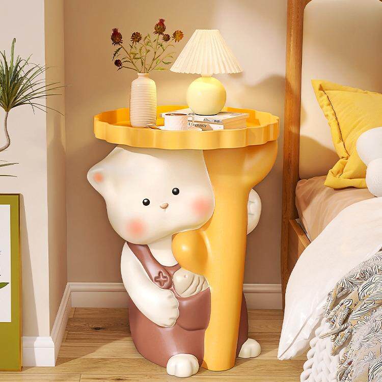 奶油风边客厅小BJ1944L茶几摆件边家意用置物架家居饰品几创卡通