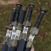 40厘米汉剑模型古代冷兵器摆件男孩刀剑镇宅宝剑武器金属铁未开刃