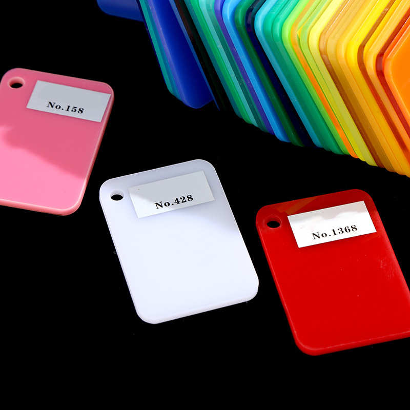 厂家激光黑有机玻璃雕刻彩色茶色板直供打印加工亚克多色力半透明