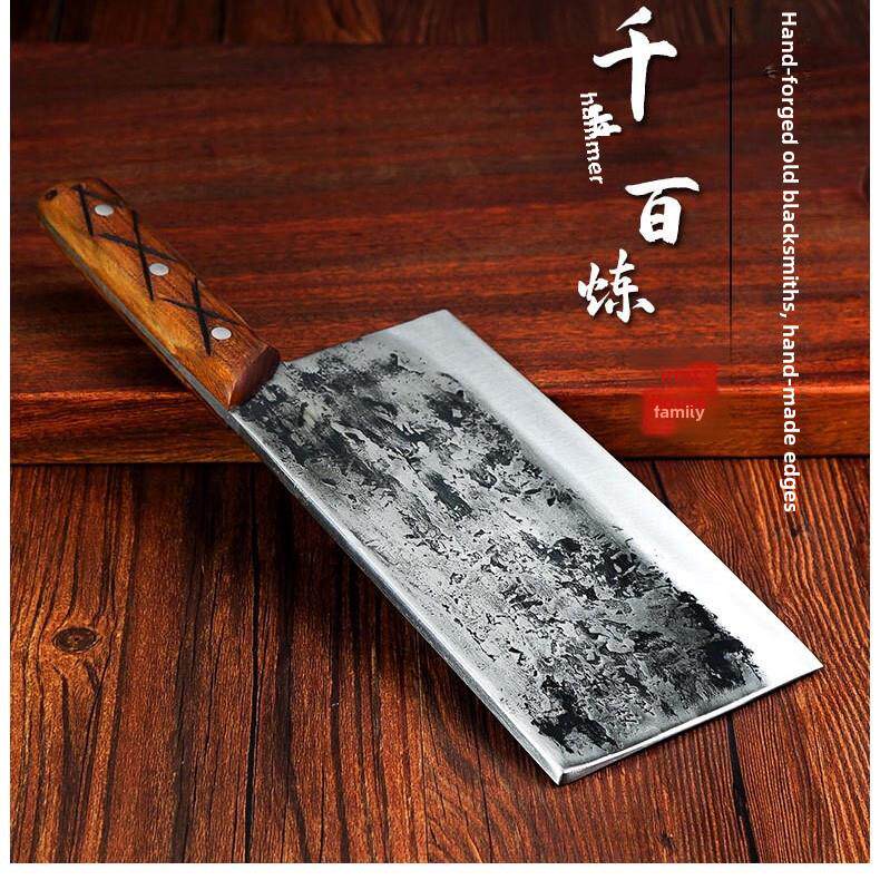 铁匠家用厨刀家用不锈钢厨刀手工锻造厨刀切片切肉刀两用斩菜刀