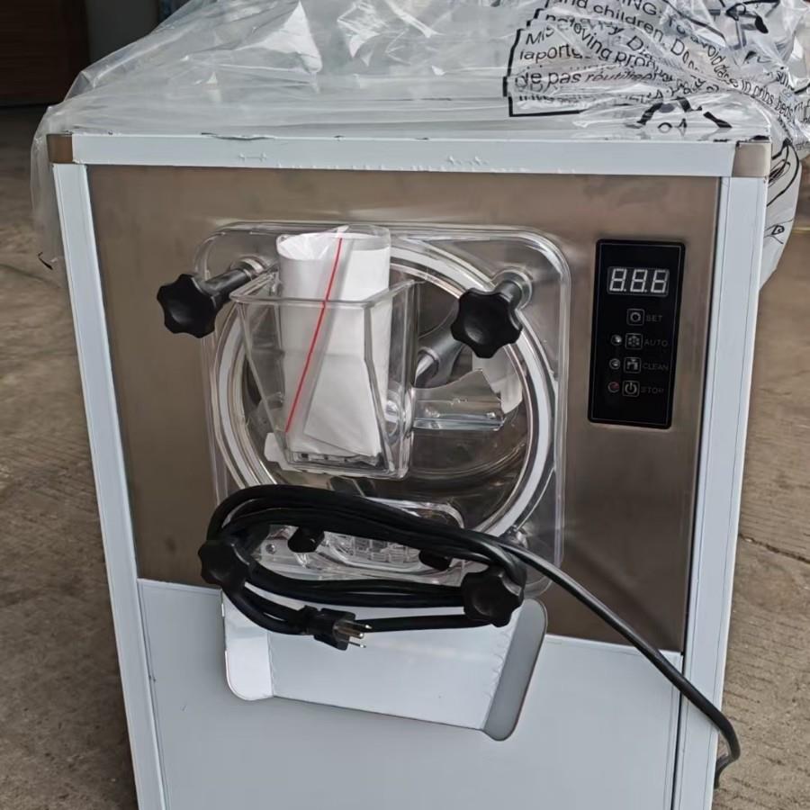 迷你冰激凌机不锈钢台式硬雪糕机冰淇淋台式硬冰机立式冰激凌机
