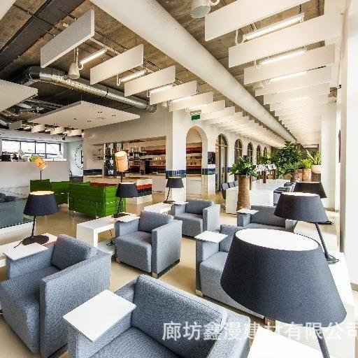畅销款悬挂吸音玻纤垂片走廊办公区铝条轨道弹簧件异型空间吸声体