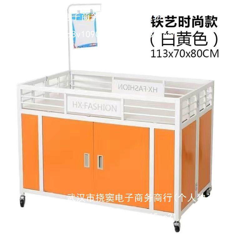 超市促销车展示架折叠促销花车货架车甩货车服装店促销售货车