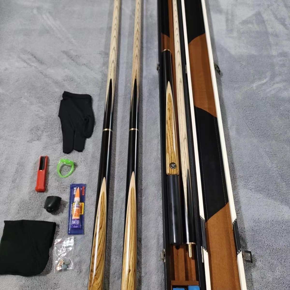 手工中式台波茨黑球杆dlp杆杆桌球大头斯诺克加重套装杆小头8球杆