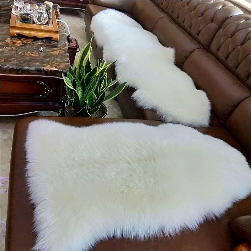 冬季沙发垫飘窗垫长毛羊毛地毯地垫客厅椭圆形卧室床边地毯北欧