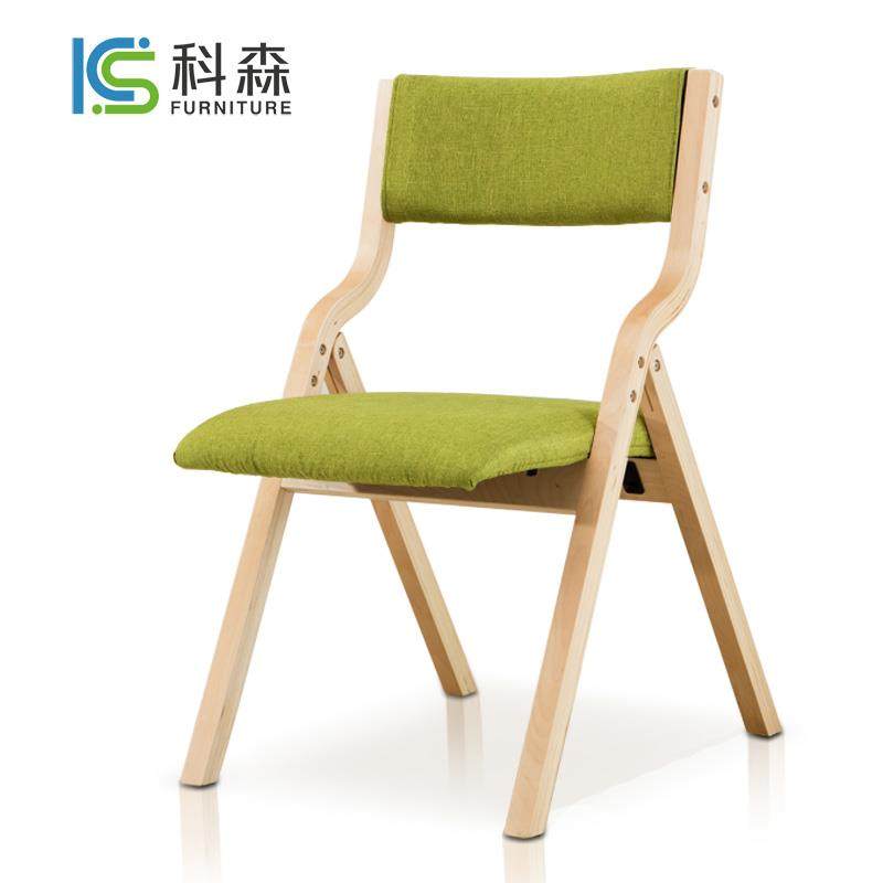 高档实木折叠椅子靠椅背椅布艺餐椅脑电椅会议椅麻阳将椅书桌台家