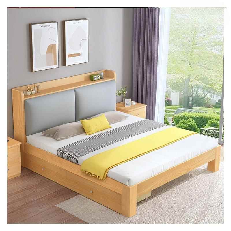 BNB木现代简约1.床5米实1单人床1m2简易床架.8m主卧双人大床出租